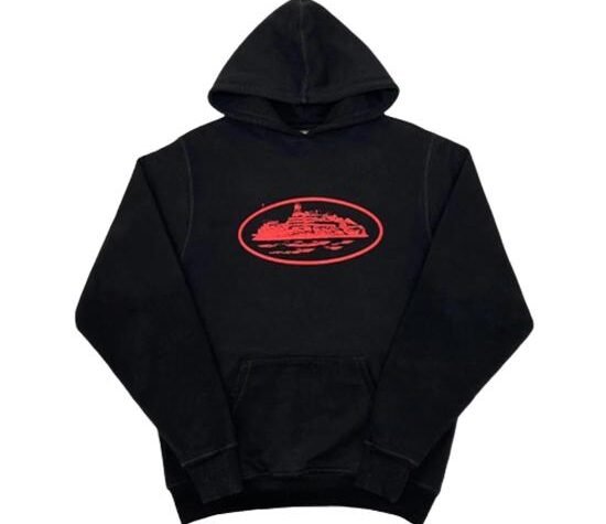 Corteiz Alcatraz Hoodie Black Red