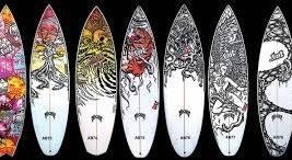 Surfboard art