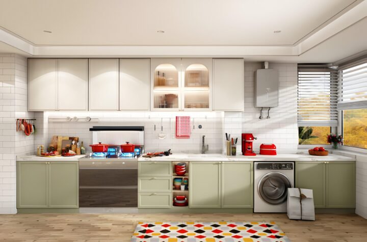 colorful kitchens