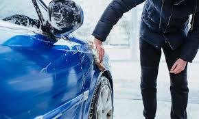 Car Washing in Winter